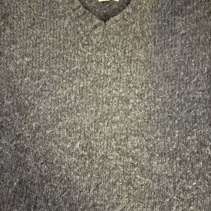 American Eagle Outfitters Charcoal V-Neck Sweater